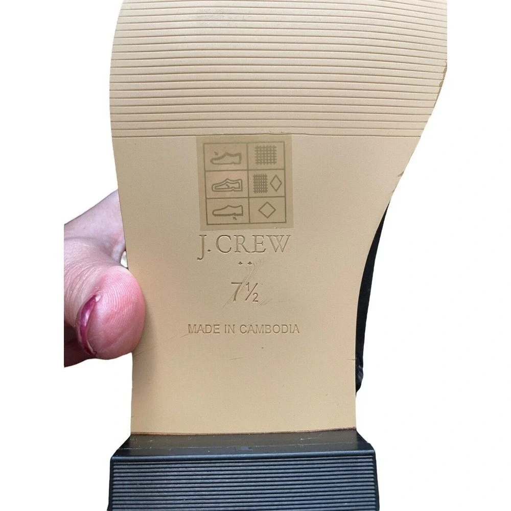 J.Crew NEW Over Knee Boots Microsuede Black Size 7 Stretchy Riding Equestrian